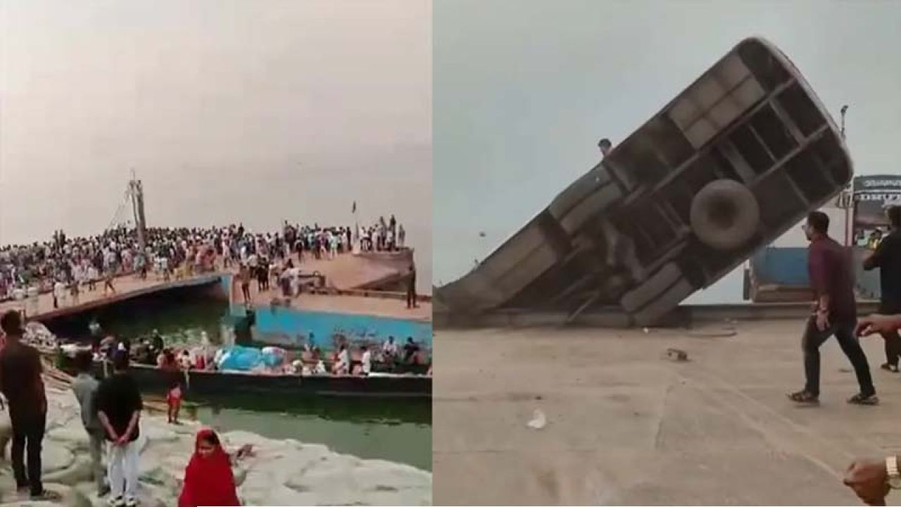 পদ্মায় সলিল সমাধি! ফেরির ধাক্কায় ৪০ যাত্রী নিয়ে নদীগর্ভে বাস, মৃত অন্তত ১৮, নিখোঁজ বহু