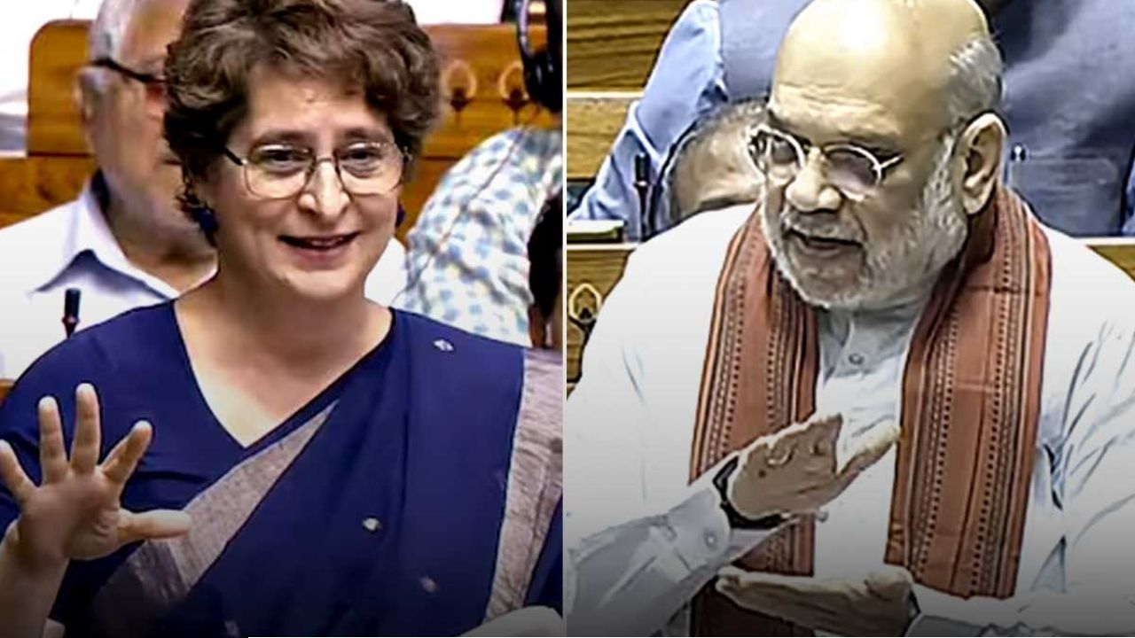 &lsquo;চাণক্যও আপনাকে দেখে লজ্জা পেতেন!&rsquo; ঠাট্টা নাকি চরম কটাক্ষ? সংসদে শাহকে সামনে পেয়েই এ কী বললেন প্রিয়াঙ্কা!