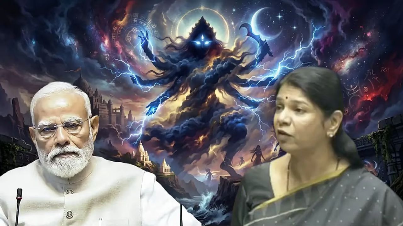 &lsquo;মা কালীকে কি ভুলে গেলেন?&rsquo; মোদীর &lsquo;কালা টিকা&rsquo;র জবাবে সংসদে রুদ্রমূর্তি কানিমোঝির!