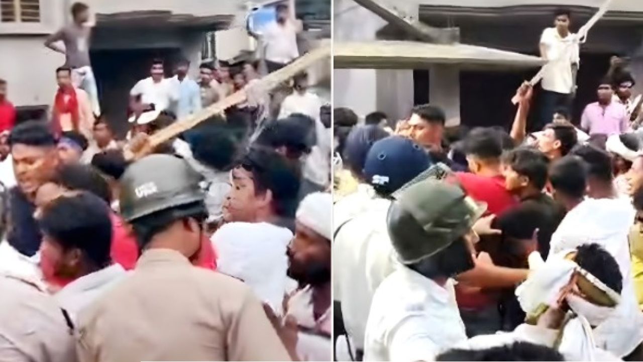 বাঁশ-লাঠি নিয়ে বেপরোয়া ভাঙচুর, আরাবুলের গাড়িতে হামলা: ভোটের মুখে রণক্ষেত্র ক্যানিং