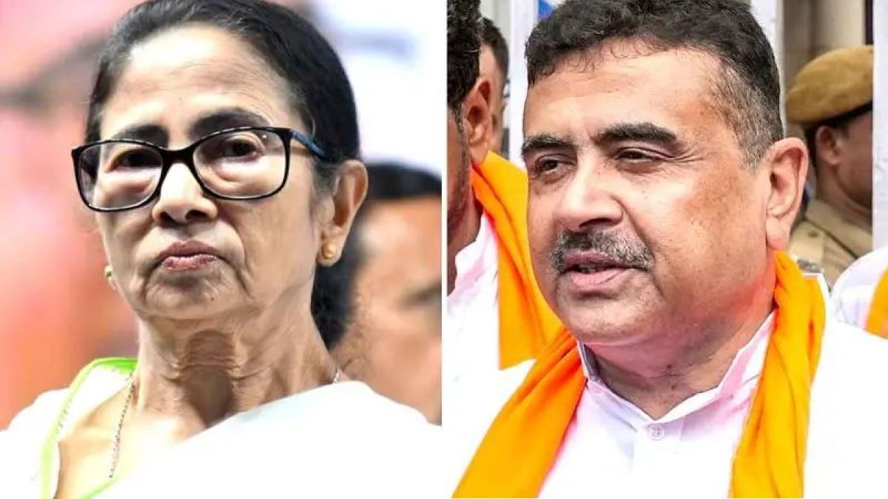 ভবানীপুরে ‘মেগা-সাক্ষাৎ’, একই এলাকায় মুখোমুখি মমতা-শুভেন্দু! 
