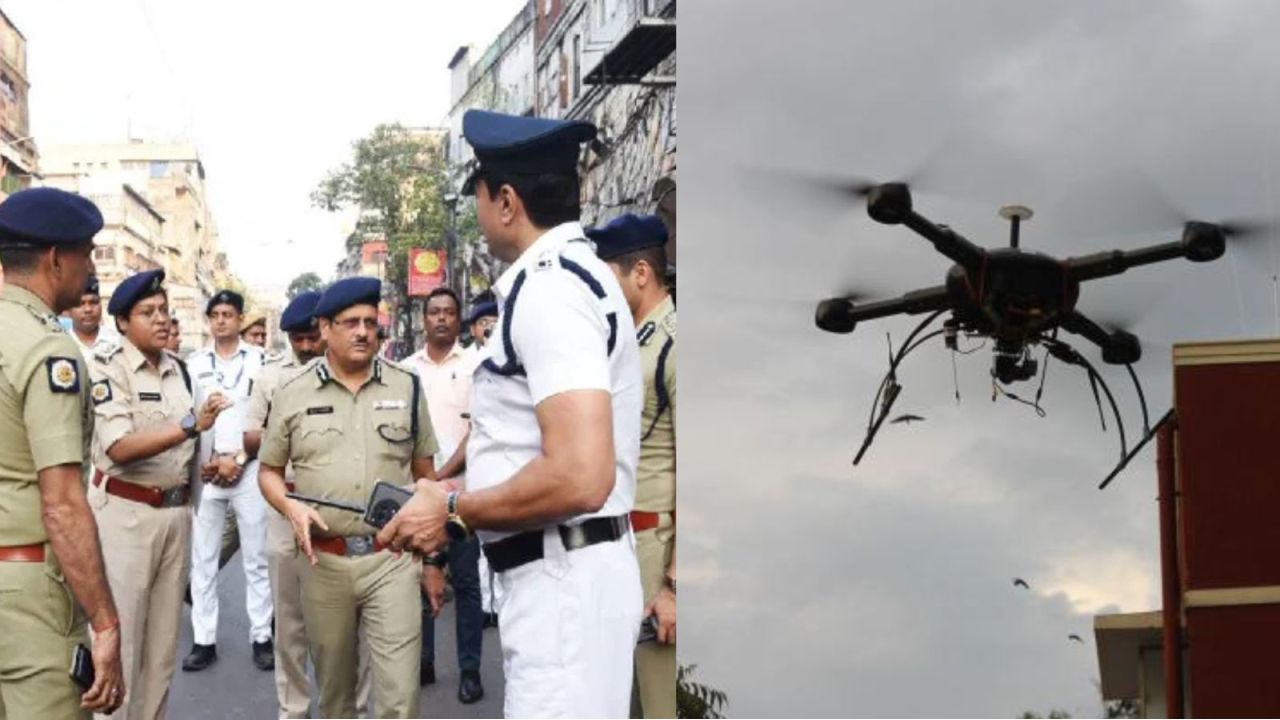ফলাফলের দিন অশান্তি রুখতে ‘দুর্ভেদ্য’ কলকাতা! শহরের মোড়ে মোড়ে পুলিশে ছয়লাপ, ড্রোন নজরদারিতে লালবাজার