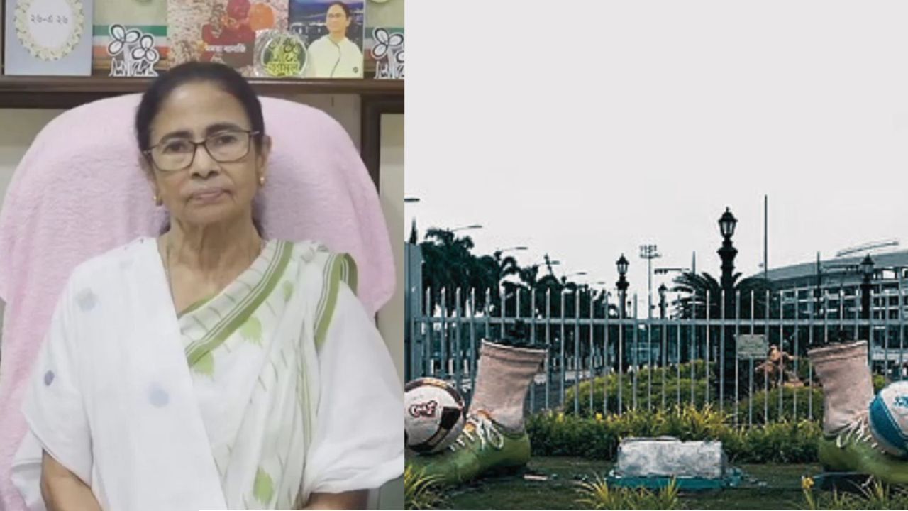 যুবভারতীর ‘বিদঘুটে’ মূর্তি ভাঙতেই বুক ফাটল মমতার! ২০ দিন পর লাইভে এসে বিজেপিকে এ কী বললেন প্রাক্তন মুখ্যমন্ত্রী?