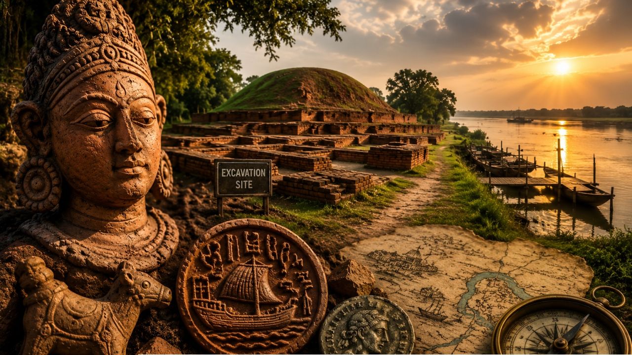 বাংলার &lsquo;হারানো আটলান্টিস&rsquo;:কলকাতা থেকে মাত্র কয়েক ঘণ্টা দূরেই ঘুমিয়ে আছে এক প্রাচীন সভ্যতা!