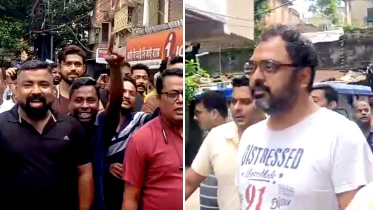 পানিহাটিতে ‘চোর চোর’ স্লোগানের মুখে তীর্থঙ্কর! গ্রেপ্তারের দাবি নির্মল ঘোষকেও 