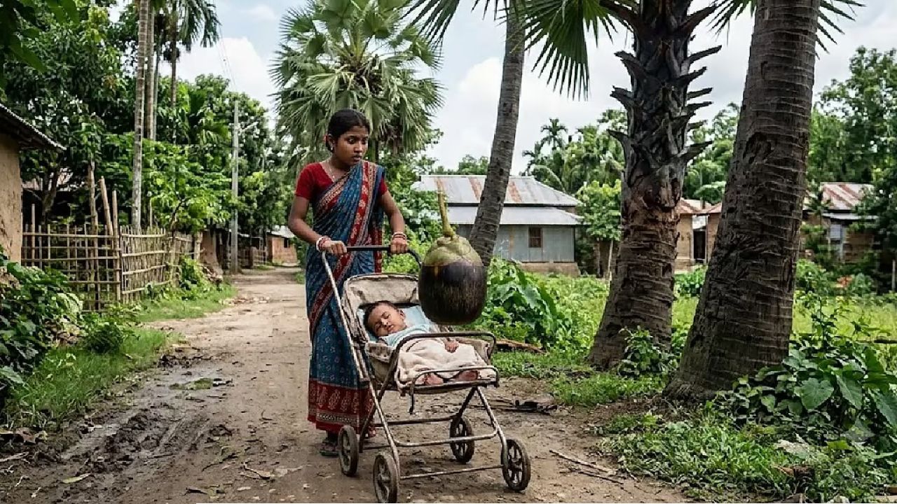 মাথায় তাল পড়ে মৃত্যু ১৩ মাসের শিশুর, মর্মান্তিক ঘটনায় শোকস্তব্ধ আমতা