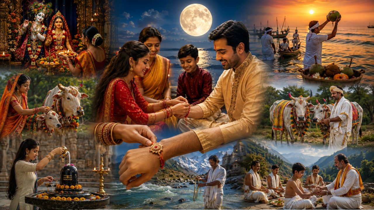 কোথাও ভাইয়ের হাতে রাখি, কোথাও গবাদি পশুর পুজো! দেশজুড়ে রাখির এমন রূপ জানেন?