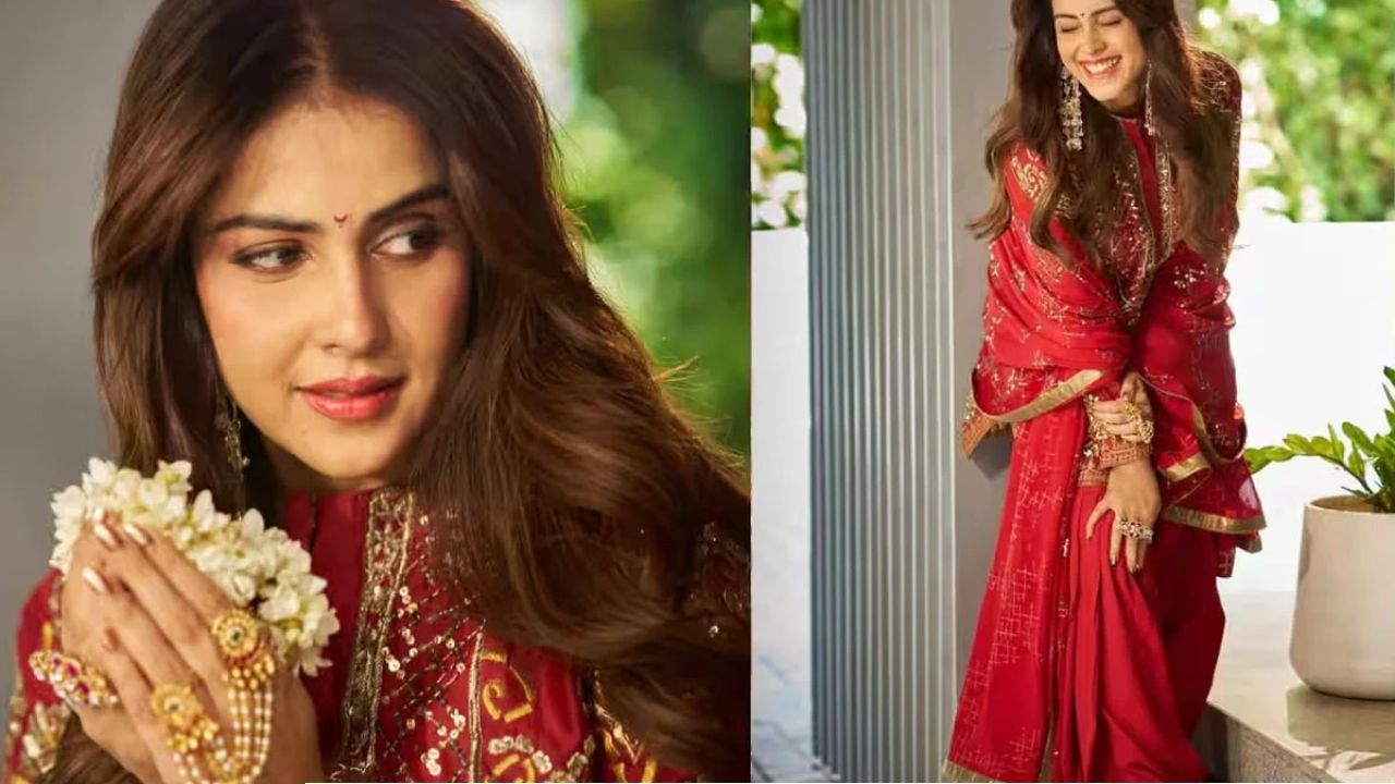  ষষ্ঠীর সন্ধ্যায় কী পরবেন? জেনেলিয়ার মতো কুর্তা-পাটিয়ালায় পুজোর সাজে আনুন রাজকীয় ছোঁয়া