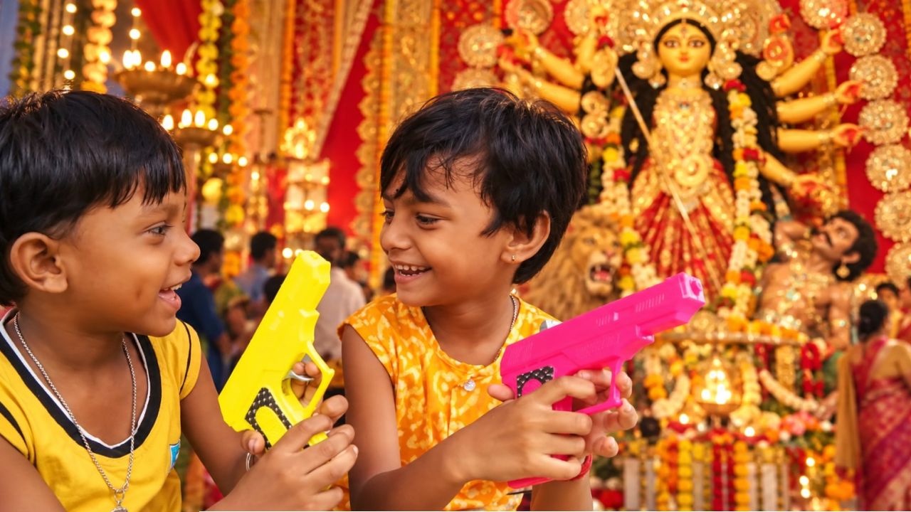 Durga Puja Nostalgia: দুর্গাপুজোয় খুদেদের প্রিয় ক্যাপ বন্দুকের চল শুরু হল কীভাবে? নেপথ্যের সেই যুদ্ধের গল্প জানেন?