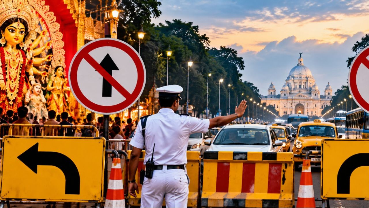  Durga Puja Traffic: দুর্গাপুজোয় রেড রোডে যান চলাচলে কড়া বিধিনিষেধ! কোন পথে ঘুরবে গাড়ি, জানুন বিস্তারিত