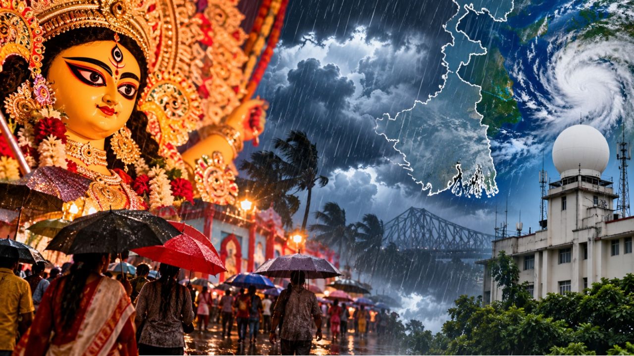 Durga Puja Weather:  মহালয়ায় বৃষ্টি, চতুর্থীতেও ফের চোখরাঙানি! পুজোর সময় স্বস্তি মিলবে, কী বলছে হাওয়া অফিস?